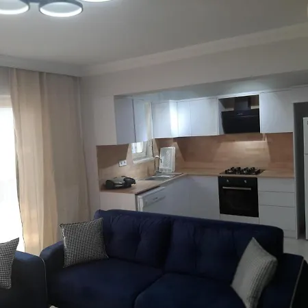 2+1 с видом на море, с большой террасой и бассейном Apartament Milas